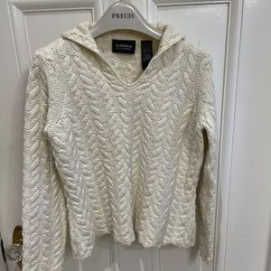 Liz Clairborne Cream Cableknit Sweater